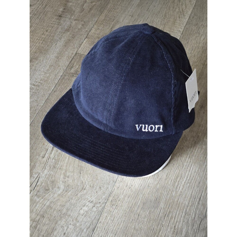 New VUORI Unisex Peformance Cord Hat Navy Blue Baseball Cap Cotton *NWT*